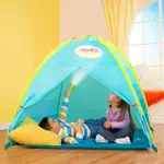 Portable tent and flashlights