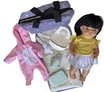 Girl doll with black hair