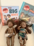 Aboriginal painted dolls and books