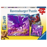 Mythical Majesty puzzles (3 x 49)