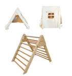 1433: Large Pikler Foldable Climbing Triangle with Tent