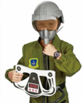 Fighter Pilot costume size 3-5