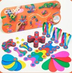 Clixo super rainbow magnetic construction pack