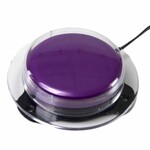 1499: Gumball Wired Switch with clear covers - 6cm purple