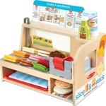 Melissa and Doug Wooden Slice and Stack Sandwich Counter 