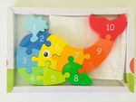 Wooden Whale Counting Puzzle