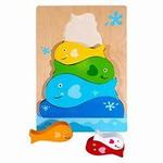 Fish Stacker Puzzle - Wooden