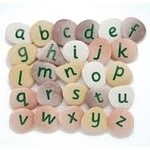 Glow Pebbles - Lowercase Alphabet