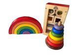 Wooden Rainbow Blocks