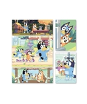 Bluey 5 Wooden Puzzles Set