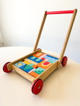 Wooden Trolley of Blocks