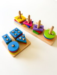 Geometric Shape Stacking Puzzles