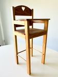 Wooden Highchair for Dolls