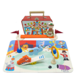 Circus Playset with Puzzle in Tin
