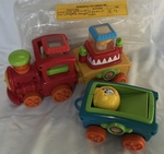 Train With 1 Carrage and 3 Shapes 