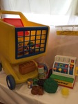 Shopping Trolley, Groceries and Cash register 