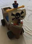 S2: Pirate Ship 4 wheel 