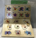 P44: Wooden  Animal+Number Puzzle