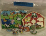 2x Wooden Farmyard Puzzle 