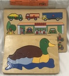 Wooden Garage & Duck 