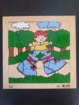 Wooden Boy Big Shoes puzzle