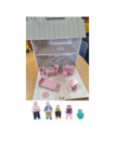 Wooden Doll house & Family Set
