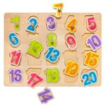 Wooden Numbers Peg Puzzle
