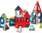 Magnetic Tile and Truck Set