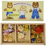 Teddy Bears family dress-up puzzle