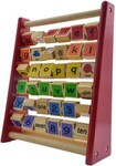 Wooden alphabet abacus