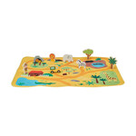 Wooden Jungle Mat Playset
