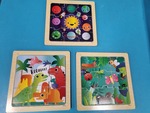 Small wooden beginner puzzles