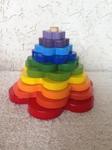 Wooden rainbow stacker