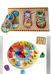Clock puzzle & Shoe lacing