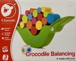 Wooden Crocodile Balancing Game