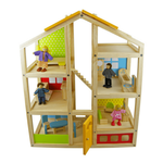 Colourful Wooden Dolls House *GOLD STAR plus accessories
