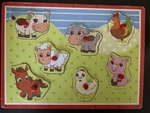 Wooden farm animal puzzle
