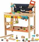 Wooden Tool Bench + Tools