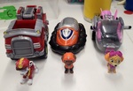 Paw Patrol vehicles and figures