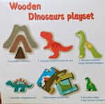 Wooden dinosaur Playset
