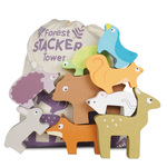 Wooden stacking animals