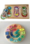 Shoe lacing and Clock Puzzle 