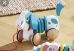 Pull along dog
