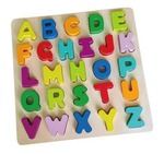 Wooden Alphabet Puzzle with letters