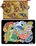 2x Aboriginal Puzzle