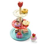 Wooden toy cake stand 