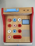 Wooden cash register