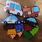 Wooden magnetic vehicles & accessories 