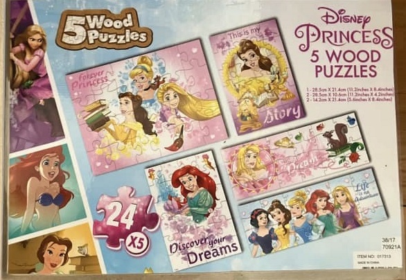 83346: Disney Princess x 5 floor puzzles