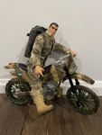 Action Man Solider + motorbike